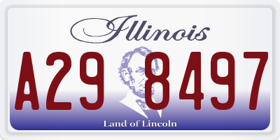 IL license plate A298497