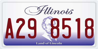 IL license plate A298518