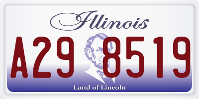 IL license plate A298519