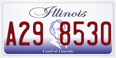 IL license plate A298530