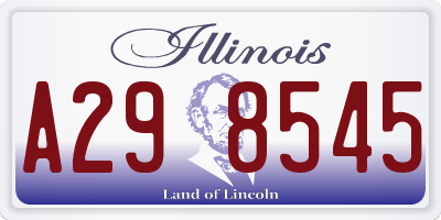 IL license plate A298545
