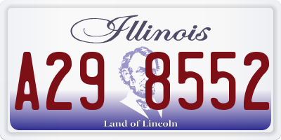 IL license plate A298552