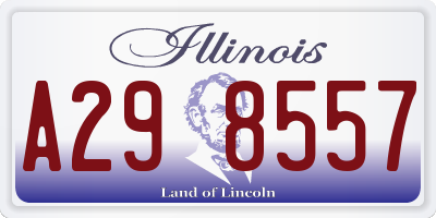 IL license plate A298557