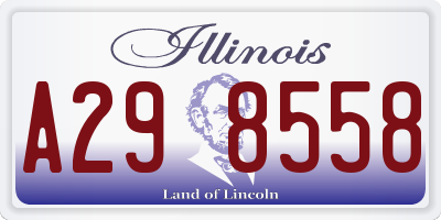 IL license plate A298558