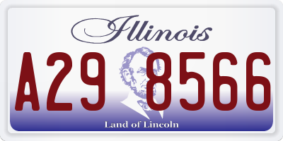 IL license plate A298566