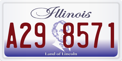 IL license plate A298571