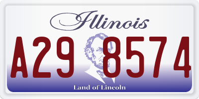 IL license plate A298574