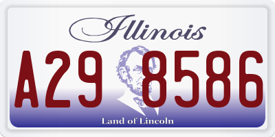 IL license plate A298586