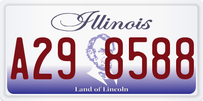 IL license plate A298588