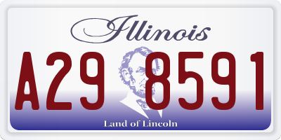 IL license plate A298591