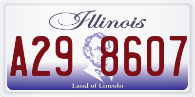 IL license plate A298607