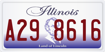 IL license plate A298616
