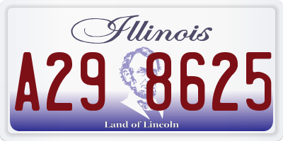 IL license plate A298625