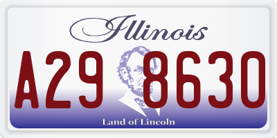 IL license plate A298630