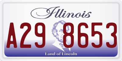 IL license plate A298653