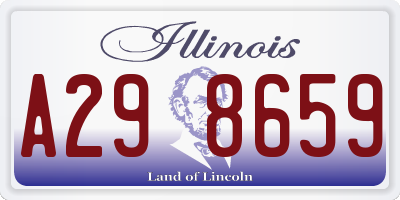 IL license plate A298659