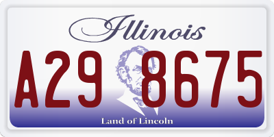 IL license plate A298675