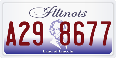 IL license plate A298677
