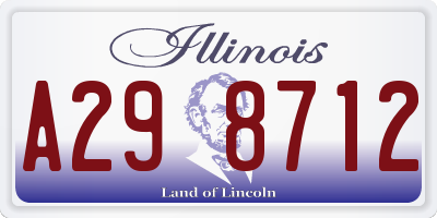 IL license plate A298712