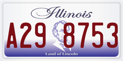 IL license plate A298753
