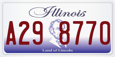 IL license plate A298770