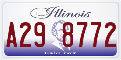 IL license plate A298772