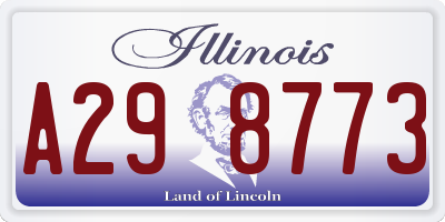 IL license plate A298773