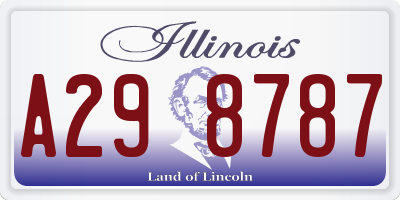 IL license plate A298787