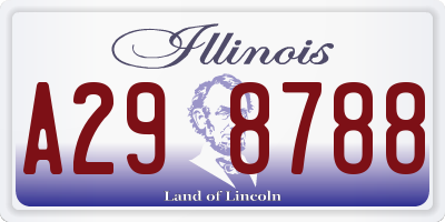 IL license plate A298788