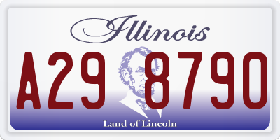 IL license plate A298790