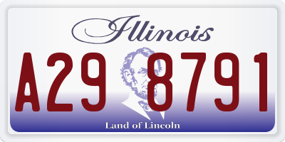 IL license plate A298791