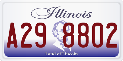 IL license plate A298802