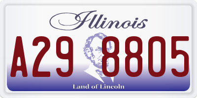 IL license plate A298805