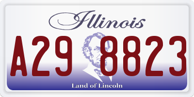 IL license plate A298823