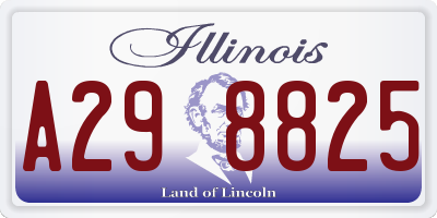 IL license plate A298825