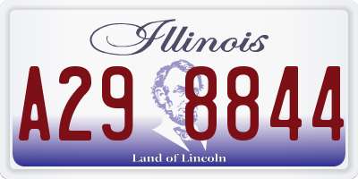 IL license plate A298844