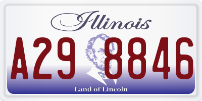 IL license plate A298846