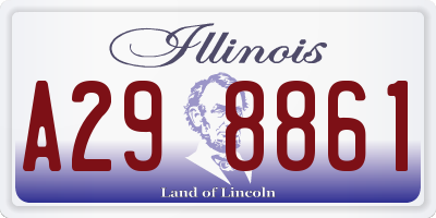 IL license plate A298861