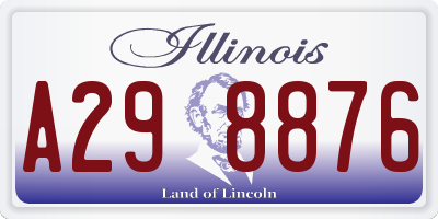 IL license plate A298876