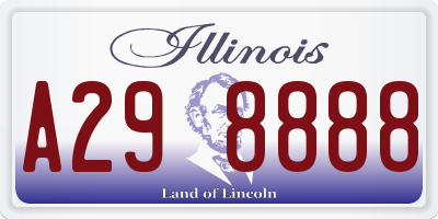 IL license plate A298888