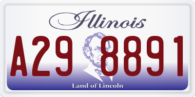 IL license plate A298891