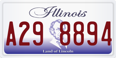 IL license plate A298894