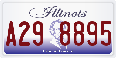 IL license plate A298895