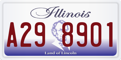 IL license plate A298901