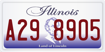 IL license plate A298905