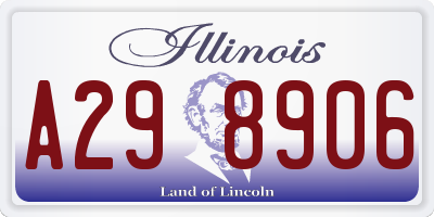 IL license plate A298906