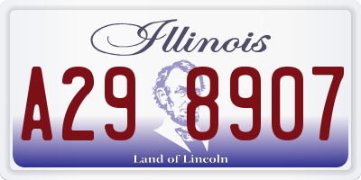 IL license plate A298907