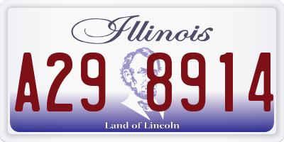 IL license plate A298914