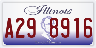 IL license plate A298916