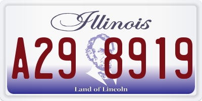 IL license plate A298919